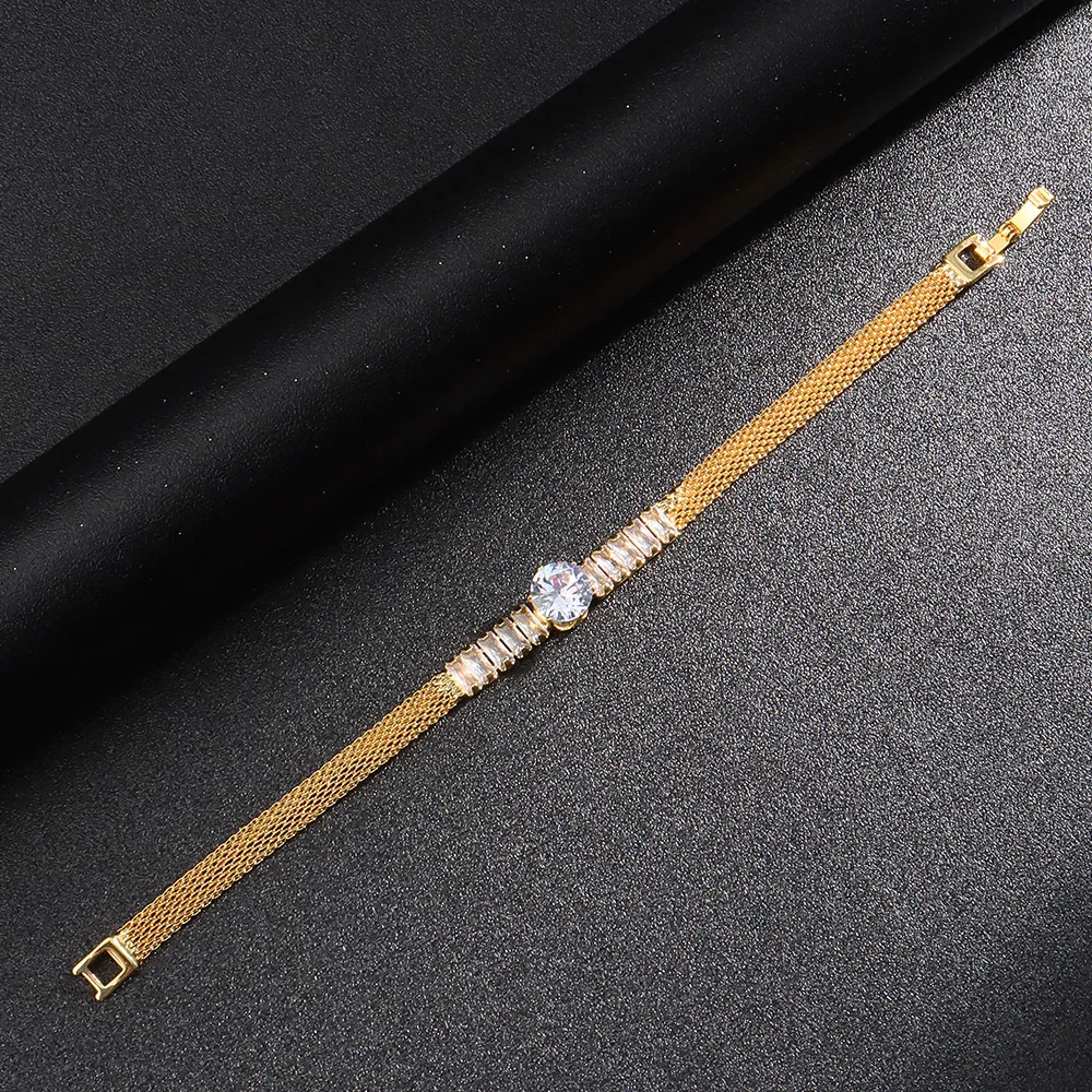 Für Frauen Brilliant Cubic Zirkon Halskette Ohrringe Ring und Armband Hochzeit Braut Schmuck Sets Kleid Zubehör_voghion.com