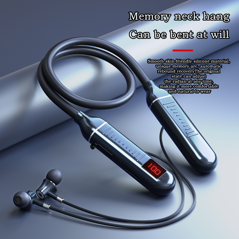 Wireless Headset Yltra Long Standby Neck Hook Earphones Bluetooth 5.2 Memory Neck Hook Sports Earphones Music Game Headphones_voghion.com
