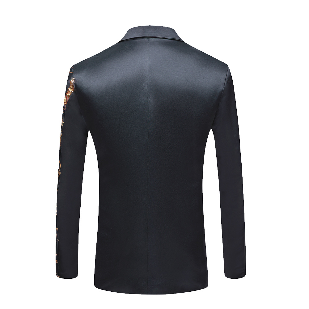 abbigliamento popolare abiti ricamati da uomo, costumi da palcoscenico con paillettes dorate, abiti hip-hop_voghion.com