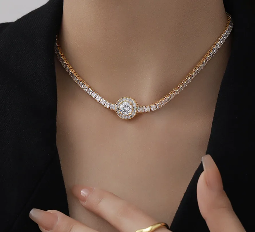 Kæder Kobber Forgyldt Zirkon Simple One Piece Trending Produkter Halskæde Til Kvinder Modesmykker_voghion.com
