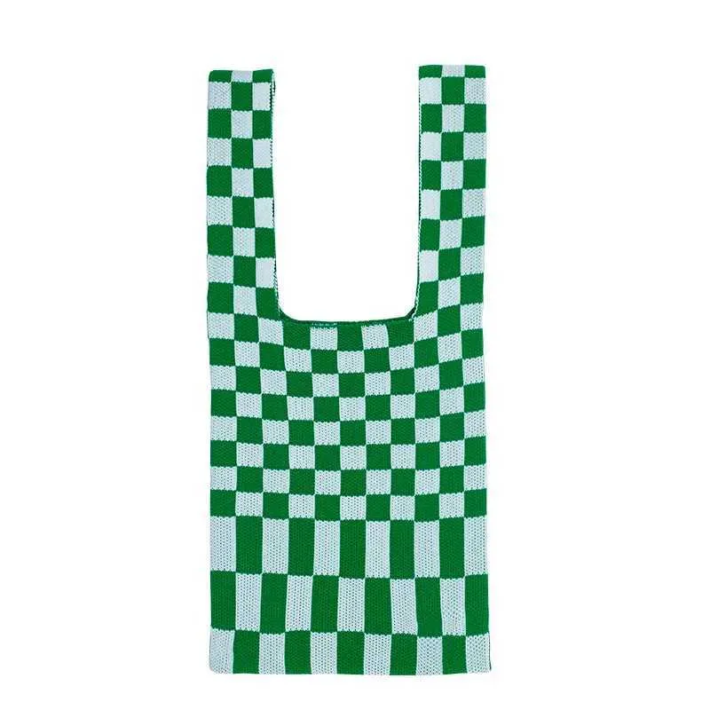 Knitted Wens è una borsa riutilizzabile usata per la spesa, grandi borse ecologiche per la spesa e borse coreane Wans_voghion.com