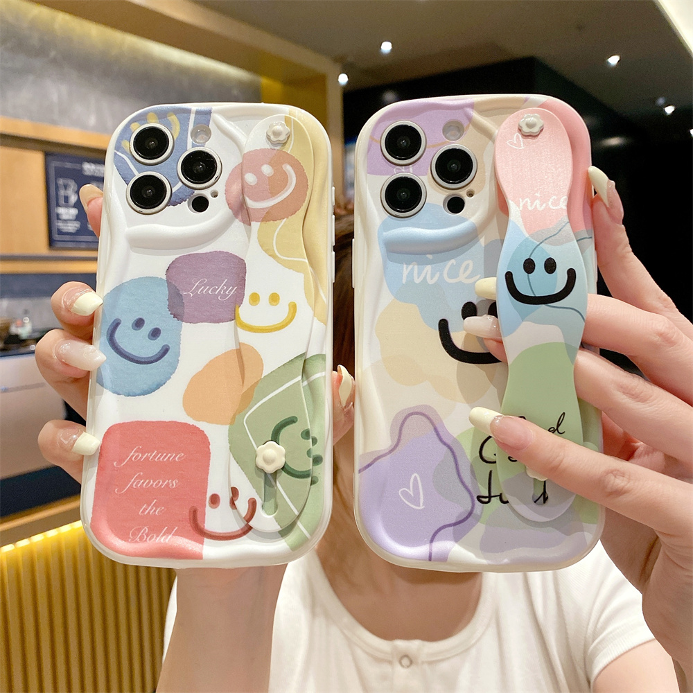 Phone Case For Xiaomi Poco Series Smiley Face Morandi Cover_voghion.com