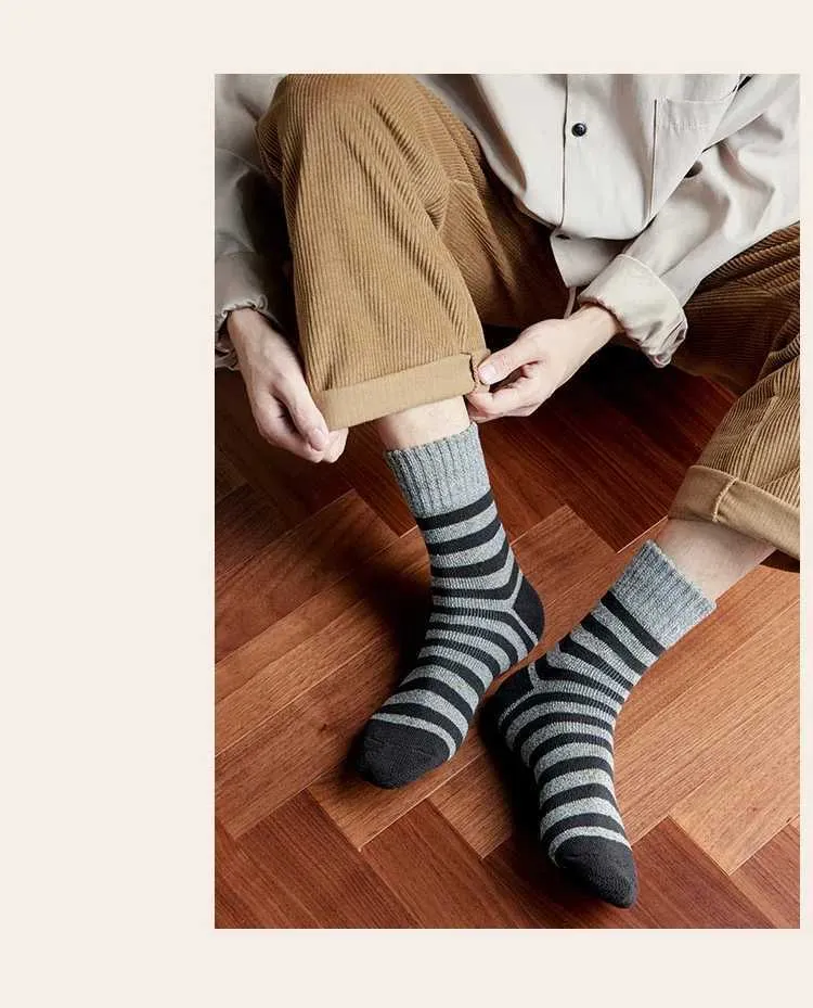 Men's Winter Thicken Wool Mens High Quality Towel Keep Warm Sock Cotton Christmas Gift for Male Thermal Socks 38-45_voghion.com