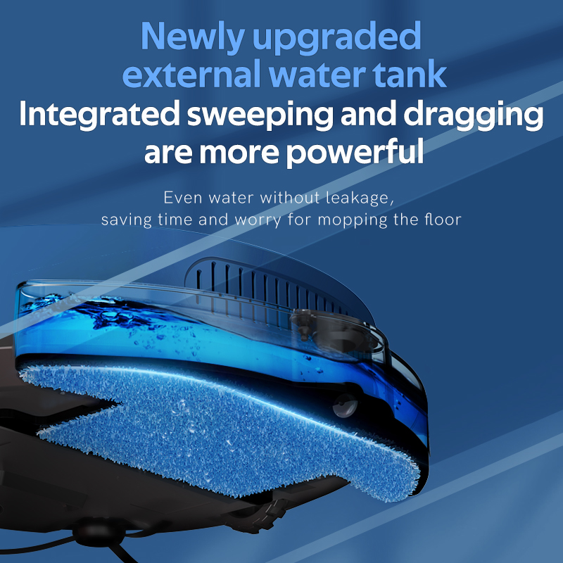 Neuer Kehrroboter-Staubsauger mit APP-Steuerung, automatischer Kehr- und Nasswisch-Staubsauger mit Wassertank, stummgeschalteter Tierhaarreiniger für zu Hause_voghion.com