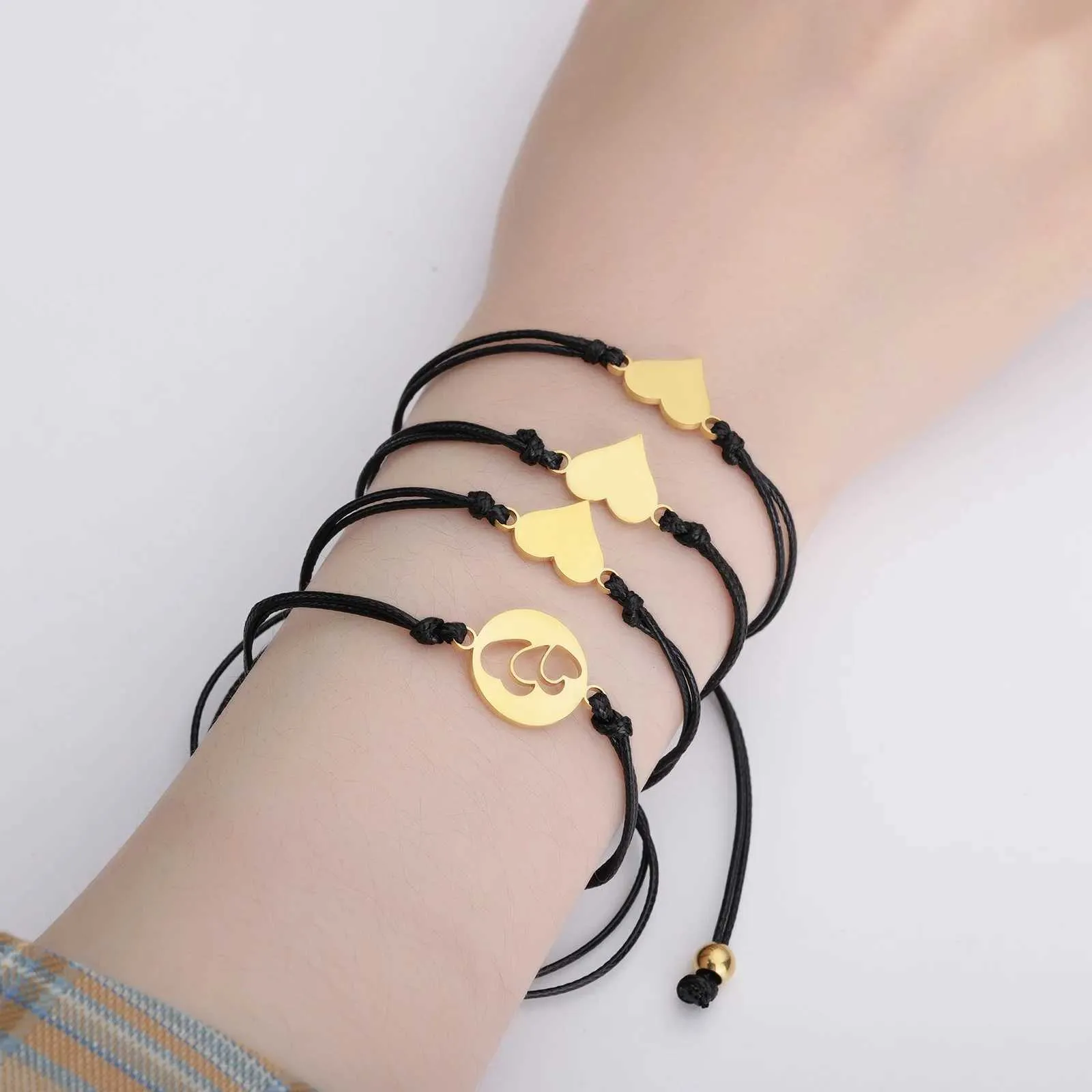 Adjustable Friendship Bracelets Sun Moon Star Set For Women_voghion.com