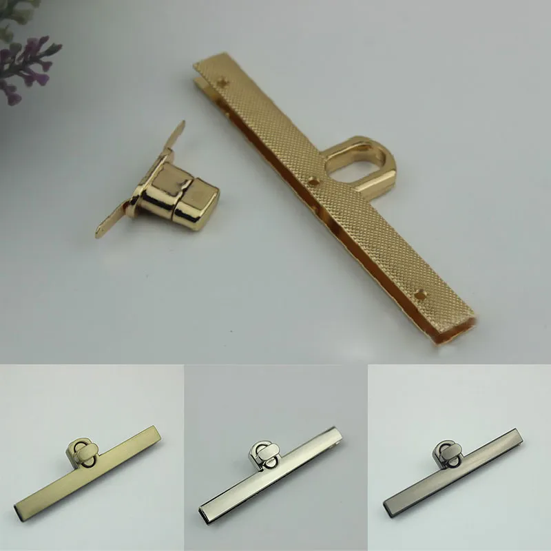 Long 9.8CM Alloy Fashion Clasp Turn Locks Twist Lock For Ladys' Handbag Craft Rplacmnt Purs DIY Handmad Bag_voghion.com