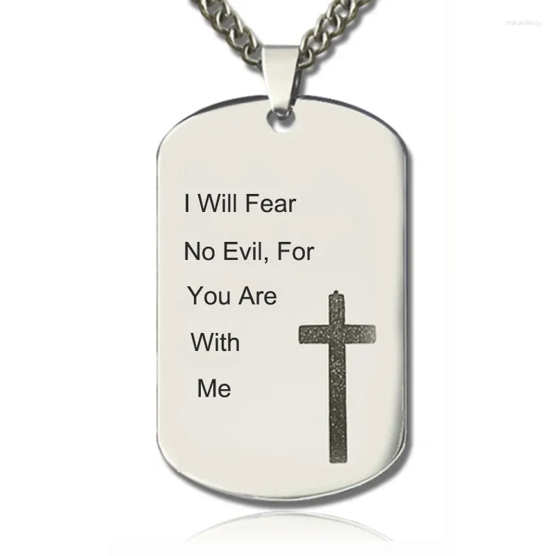 Anhänger Halsketten Kostüm Buchstabe Dog Tag Halskette Personalisierbarer Name Titan Stahl Kreuze Anhänger Ketten Für Männer_voghion.com