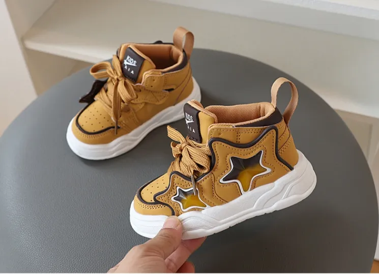 Boy Sport Autumn Winter Fashion Casual Kids Soft Sole Basketball Shoes Kidsnest Children Sneakers Trainers Sizes_voghion.com