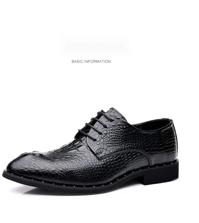New Four Seasons Business Dress Lace up Casual Versatile Wear resistant Leather Wedding Men's Shoes_voghion.com