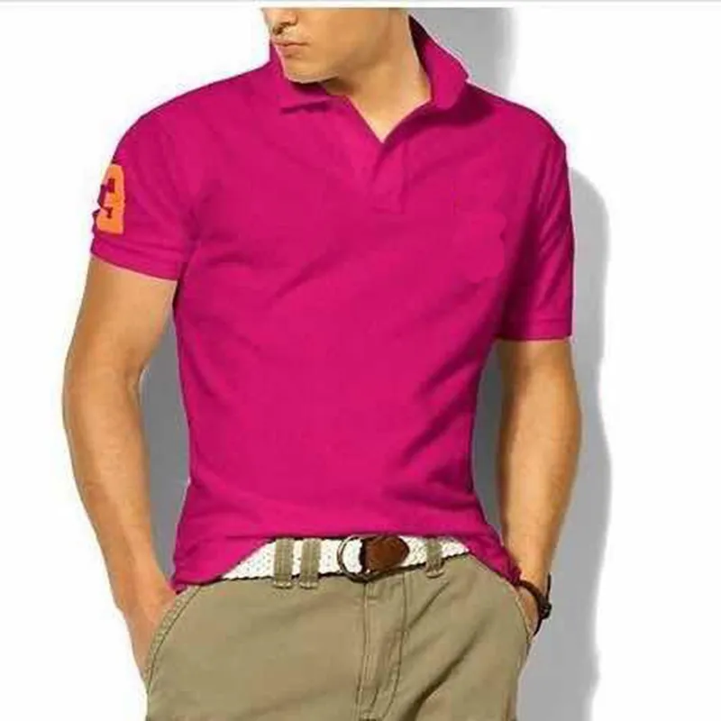 Hombre Big Pony brand High Quality Polo Top Men Short Sleeve Casual Embroidery Homme male polo shirt Mascuo lapel tee_voghion.com