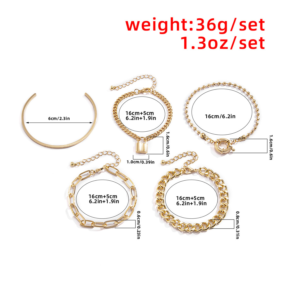 Punk with Diamond and Butterfly Layered Chain Jewelry Hip Hop Multi Layer OT Bracelet_voghion.com