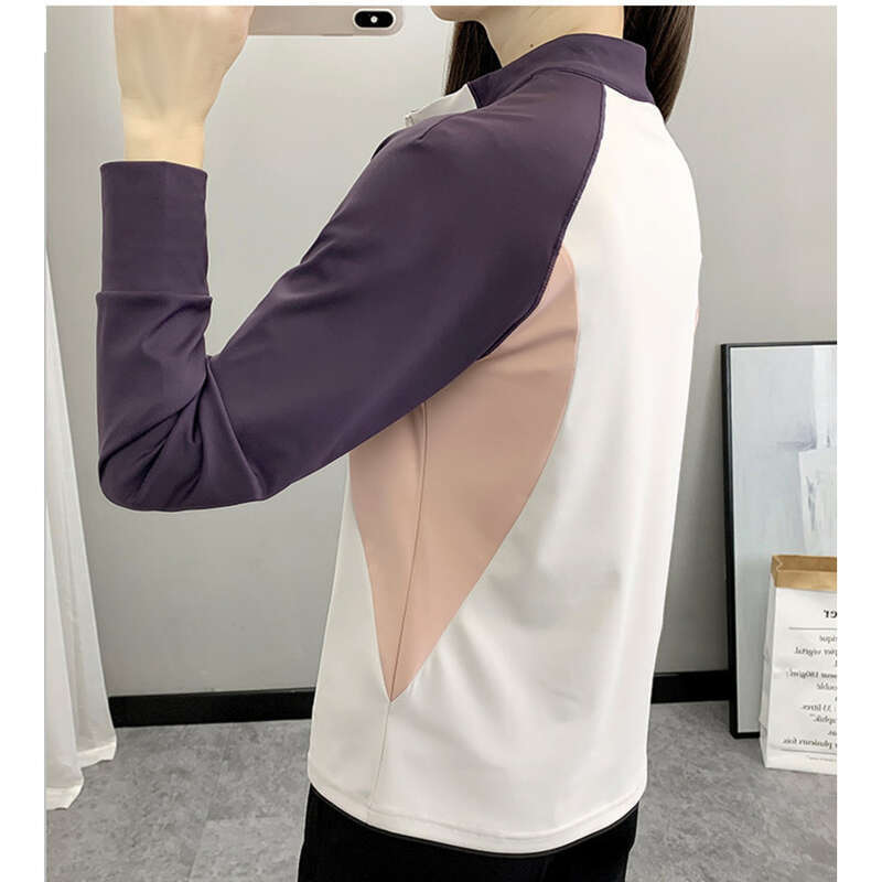 Pomladna in jesenska majica s kratkimi rokavi za šport na prostem, raztegljiva, odvaja vlago in hitro sušeča, z dolgimi rokavi, za ženske, za sončenje_voghion.com