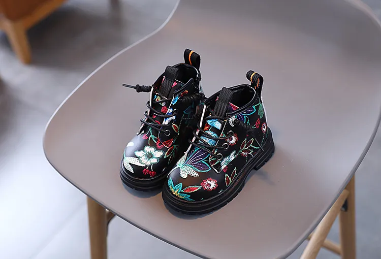 Toddler Kids Girls Boys Wer Print Boots Baby Soft Bottom Boot Children Littlesprouts Autumn Winter Fashion Shoes 1-6_voghion.com