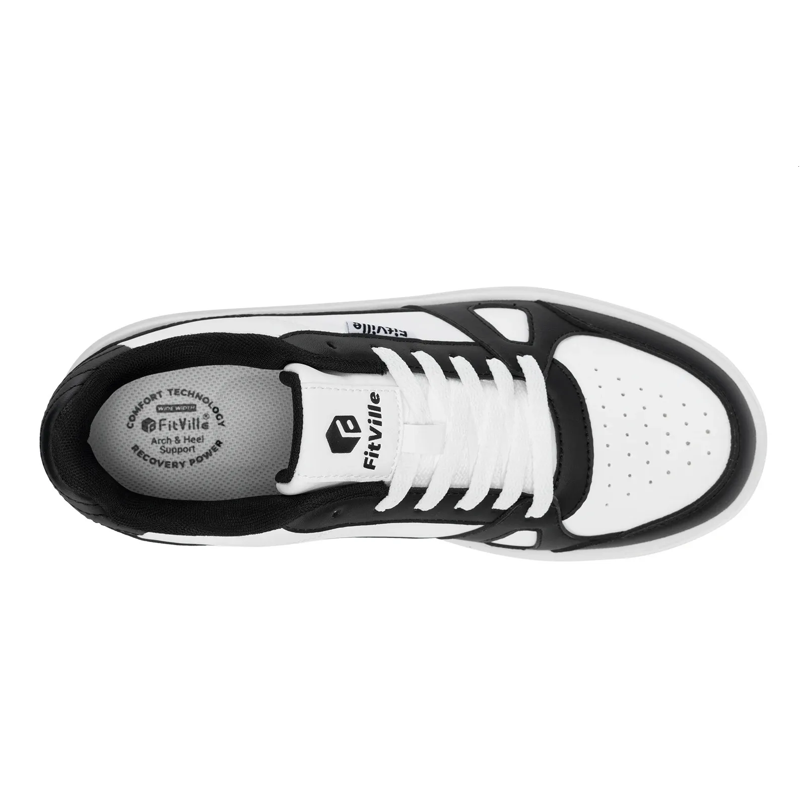 FitVille Baskets plates larges pour hommes, chaussures décontractées, légères et respirantes pour la marche, idéales pour les pieds gonflés, idéales pour la gym au quotidien._voghion.com