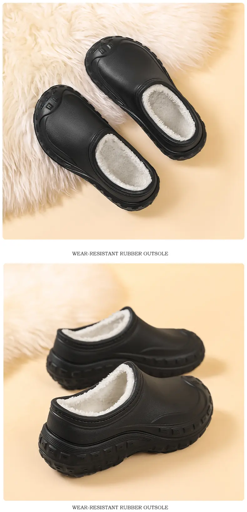 Winter Men's And Women's Waterproof Cotton Shoes, Velvet Warm Outer Wear Cotton Slippers Casual_voghion.com