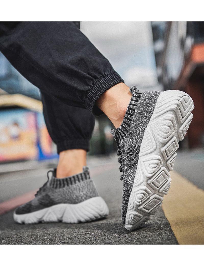 Meeste uued suvised kootud hingavad vabaaja spordijalatsid, naiste sokisuu kerged paaridele mõeldud reisijooksujalatsid_voghion.com