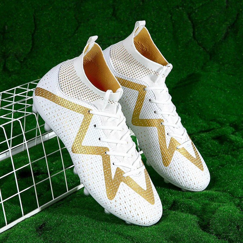 Ultralight Professional Men Long Spikes Ankle Training Football Boots Soccer Cleats Unisex Sports Shoes Non-Slip_voghion.com