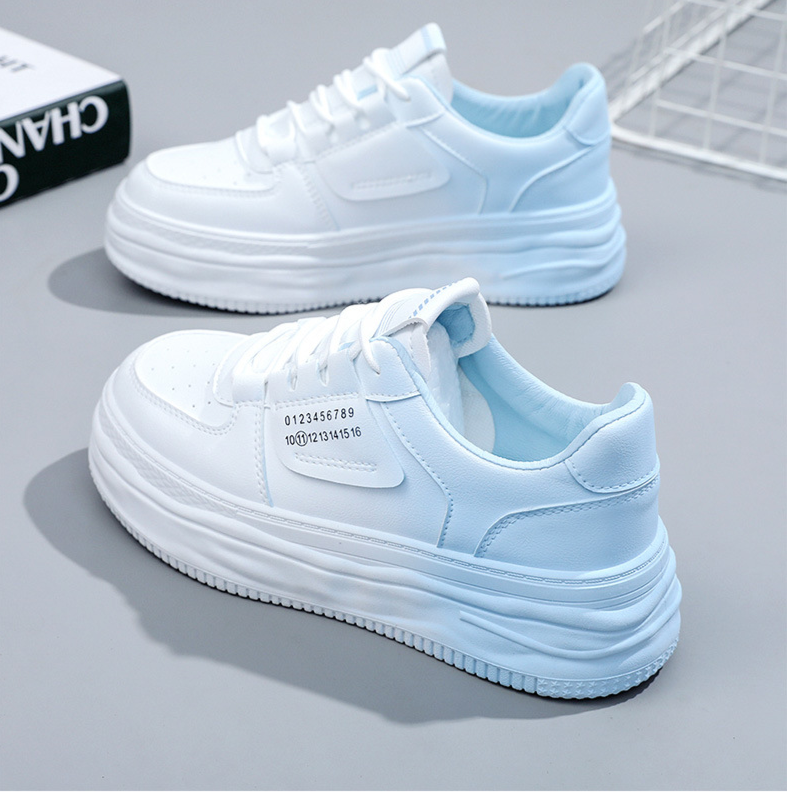 Bequeme Damen Sneaker Aus Leder Für Sport Und Freizeit_voghion.com