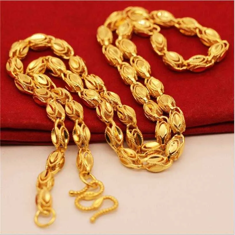 Männlicher Anhänger, klassischer massiver Gold gefüllter Männer-Anhänger aus Gelbgold für Männer, Partyschmuck, L2404_voghion.com
