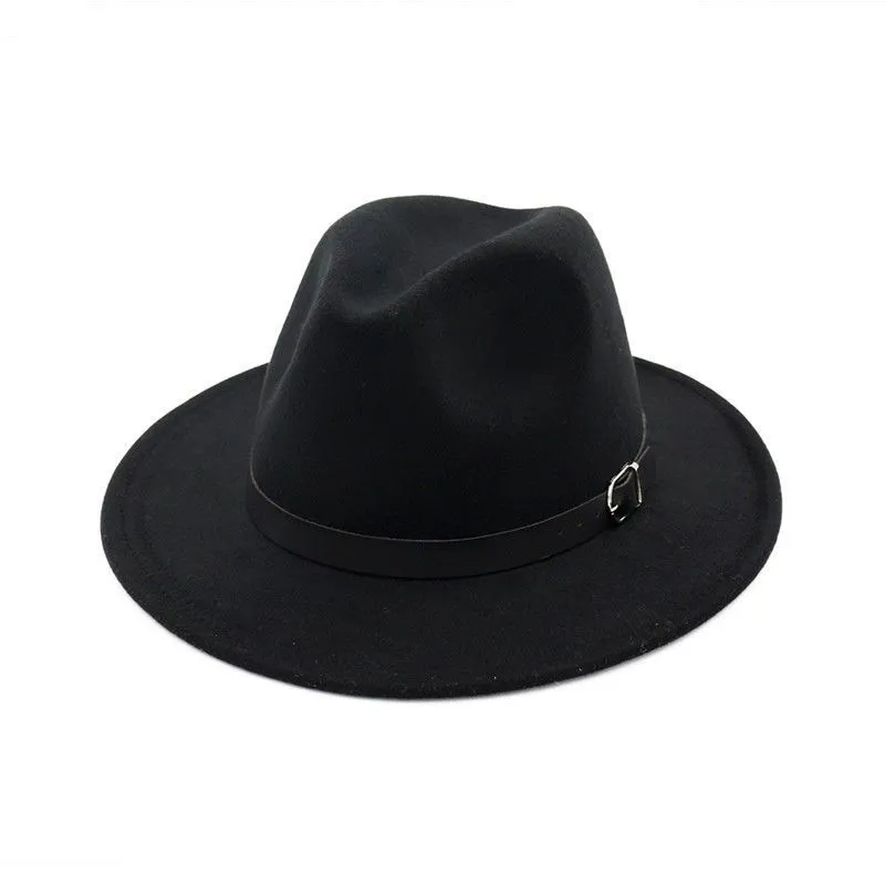 Klassischer Ledergürtel im europäischen amerikanischen britischen Stil aus weichem Filz für Paare, Herrenoberteil für Männer und Frauen, groß, flach_voghion.com
