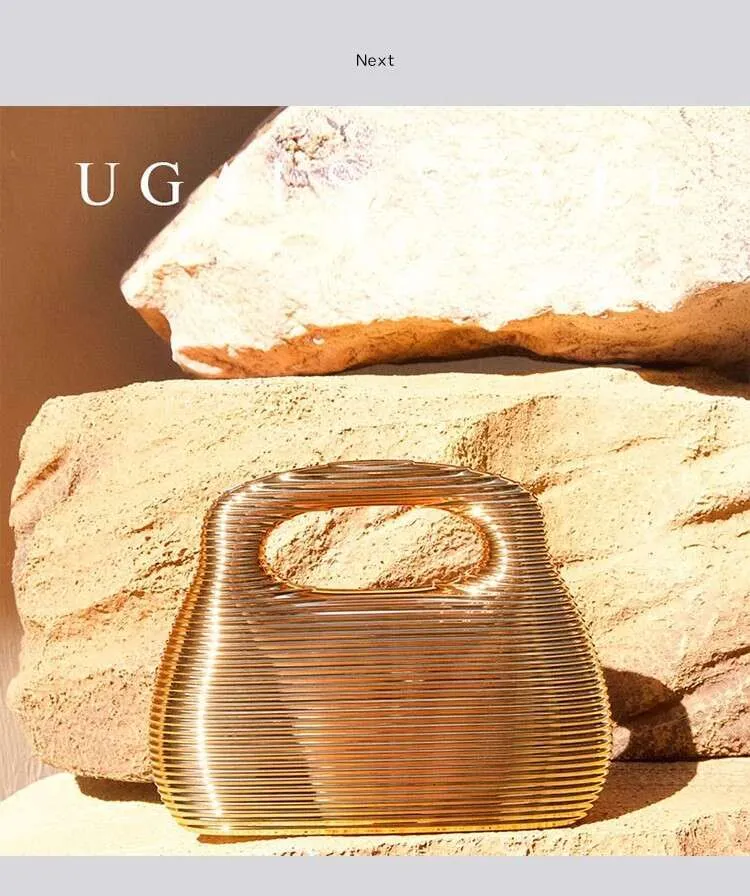 Borsa a tracolla da donna con motivo a onde a righe quadrate, in acrilico, da sera, per feste di nozze_voghion.com