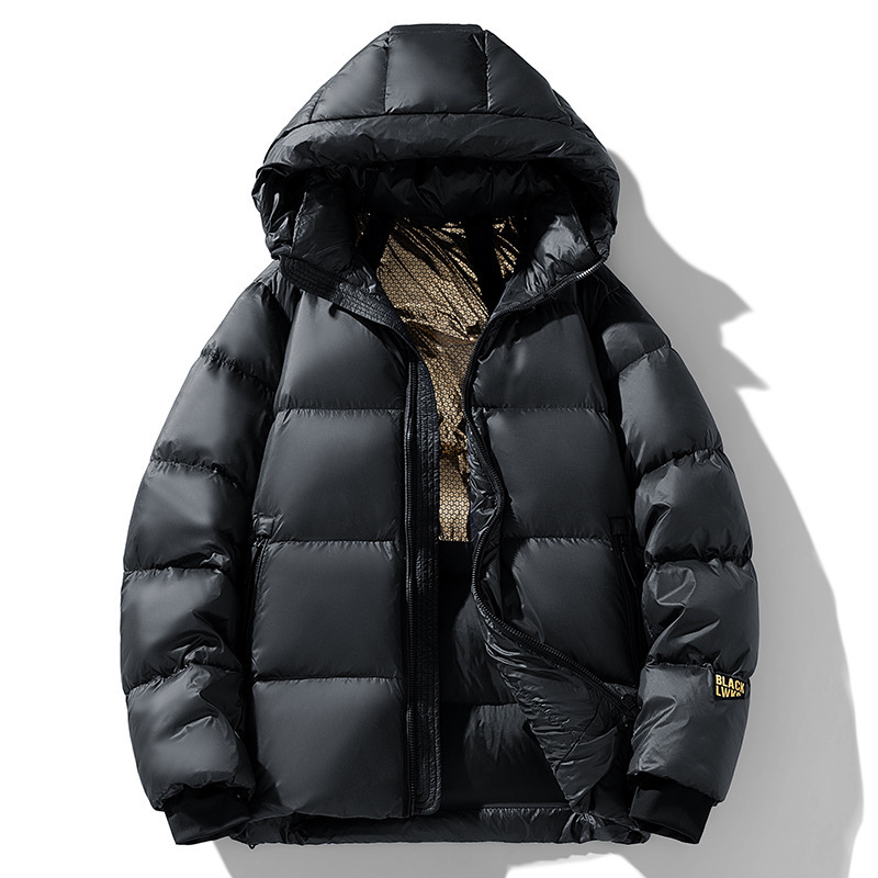 Vêtements pour femmes manteaux d'hiver noirs et blancs dorés veste en coton hiver nouveau style coupe-vent chaud épais style court