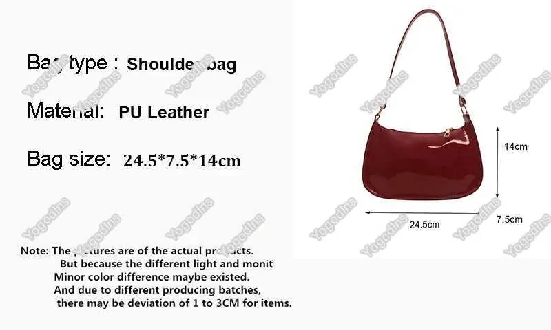 Solid Color PU Leather Shoe Fi Wen Handbag Casual Designer Homeless Underwear Bag Y241026_voghion.com