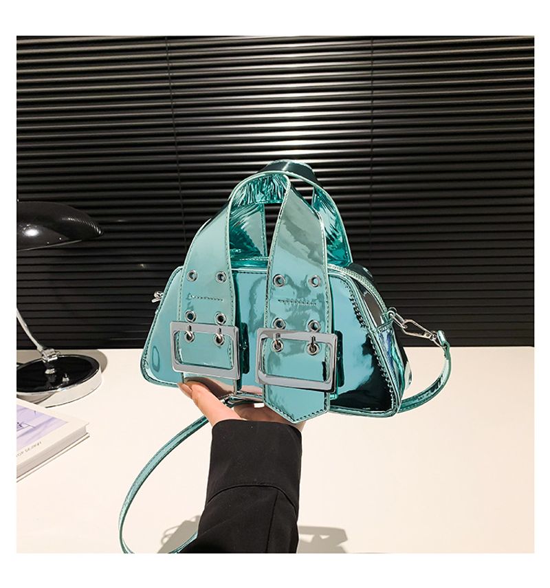 Damen 2024 Neue supermodische tragbare kleine quadratische Tasche Koreanische Ausgabe glänzende Premium strukturierte_voghion.com
