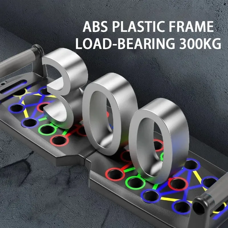 Board Tragbares, multifunktionales, faltbares Trainingsgerät Push-Up-Bar für das Heim-Fitnessstudio-Gerät Bodybuilding Fiess Sports_voghion.com