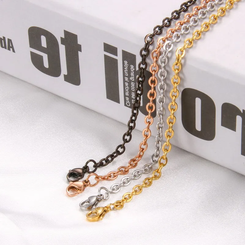 65 cm di maglie in acciaio inossidabile, lotto all'ingrosso, 1,2 mm, catene per collane color oro per braccialetti fai da te, accessori per la creazione di gioielli_voghion.com