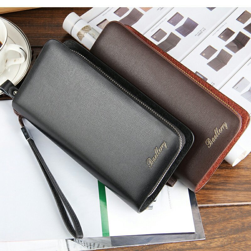 Baellerry neue business casual lange brieftasche männer kupplung doppel-reißverschluss kupplung tasche hersteller großhandel_voghion.com