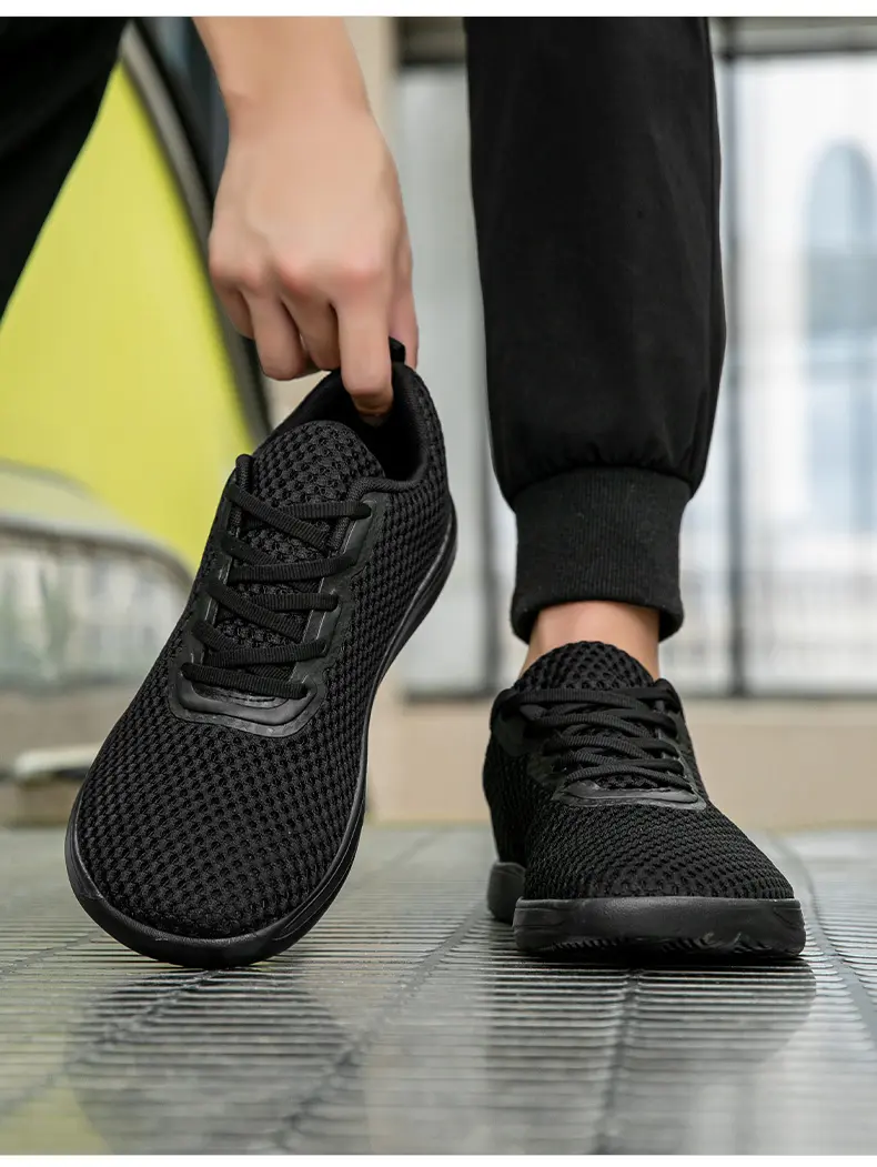 Coppia di scarpe da uomo, scarpe da donna, scarpe larghe, comode, in rete, per quattro stagioni, traspiranti, di grandi dimensioni_voghion.com