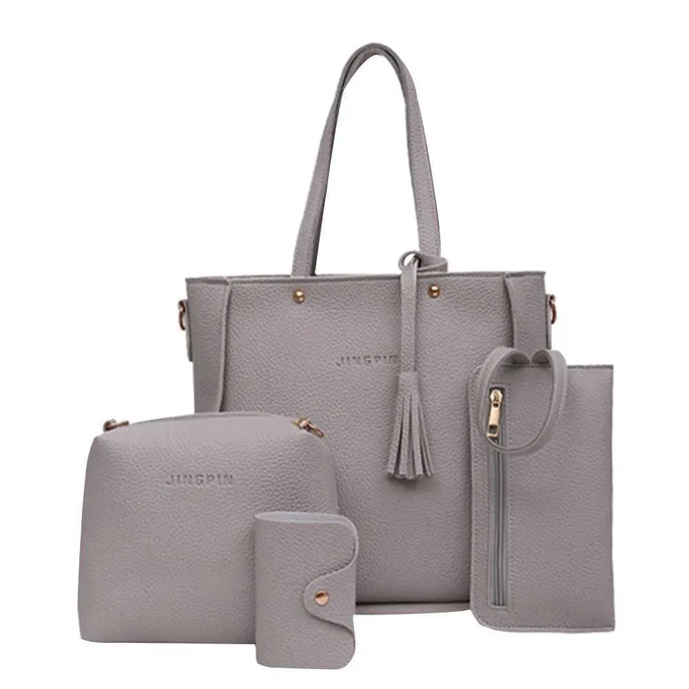 Dámská sada ramenních čtyřdílných peněženek, crossbody tašek, dámská kabelka, hlavní taška, ženské tašky, C241108_voghion.com