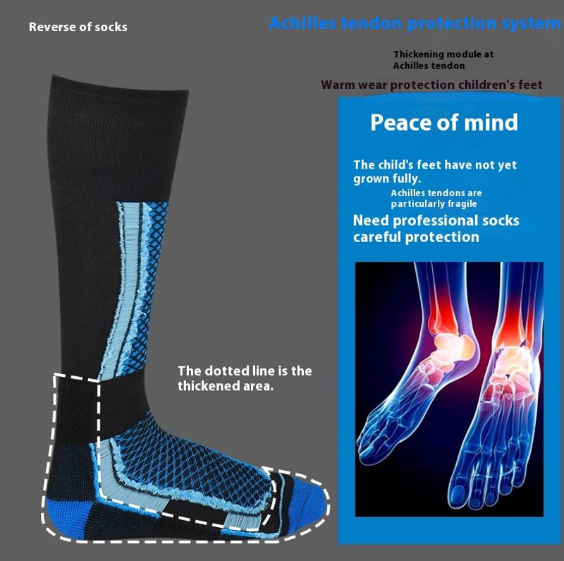 Profesjonalne dziecięce narty jedno-/dwuosobowe, długie rurki, pogrubione, jesienno-zimowe, ciepłe, dla dorosłych, do wędrówek na świeżym powietrzu_voghion.com