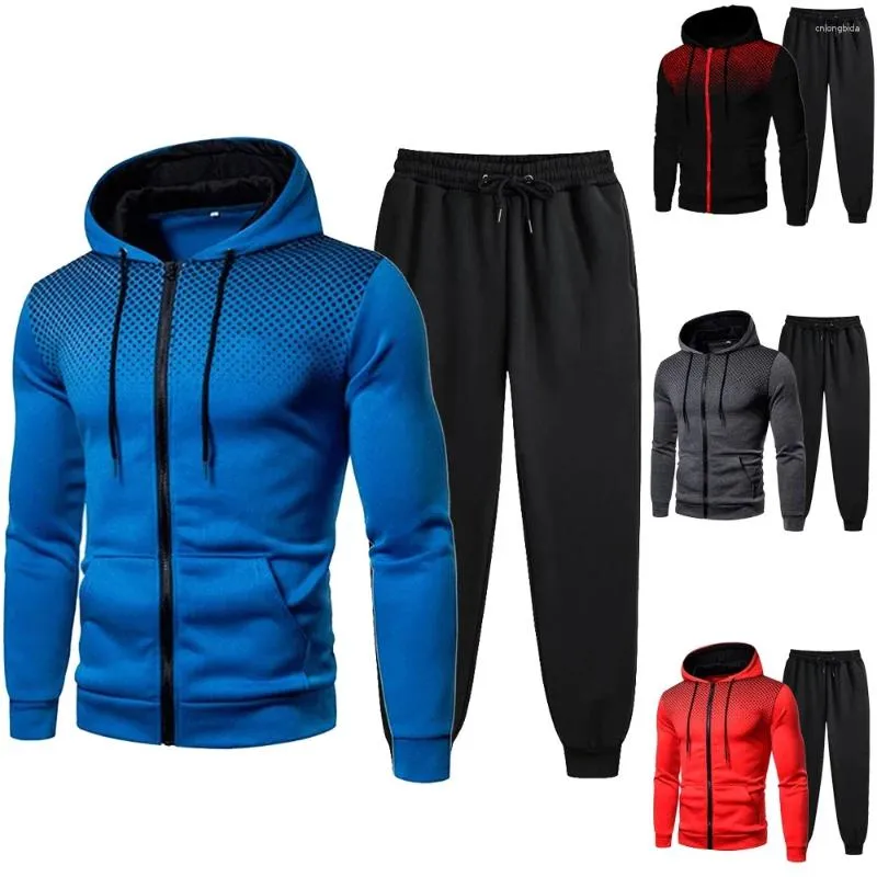 Herren-Trainingsanzüge 2024, Herrenbekleidung, Herren-Sets, Hoodie-Set, Sweatshirt mit Reißverschluss, Freizeit-Sport-Jogginghose, Herren-Trainingsanzug zum Laufen_voghion.com