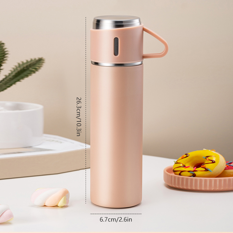 500ml Stainless Steel Vacuum Flasks Thermos with Mug Cup Bullet Double-Layer Coffee Tumbler Water Bottle Winter Keep Warm Drinkw_voghion.com