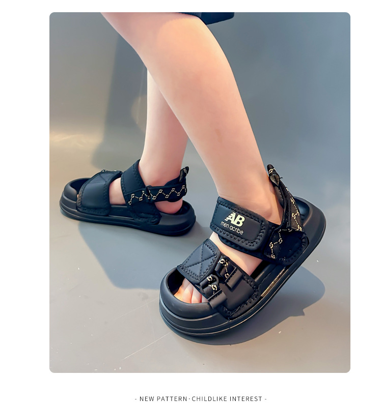 Kinder Sport Sandalen 2024 Neue Jungen Strand Mädchen Sommer Anti Rutsch Baby Schuhe Baotou_voghion.com