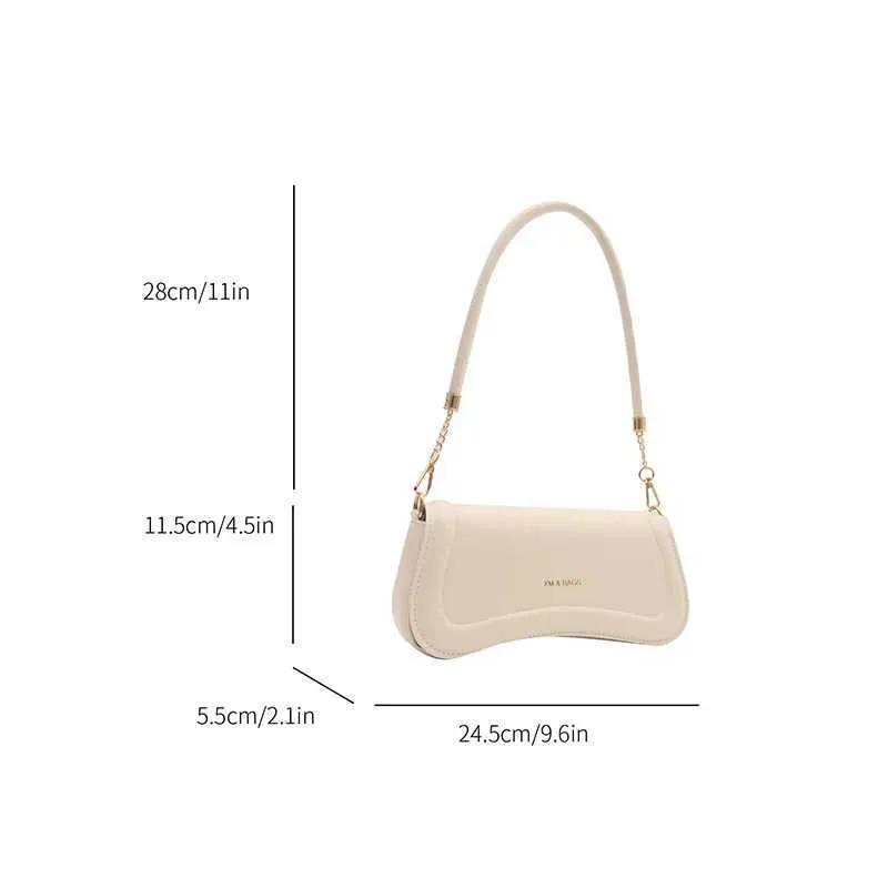 Borsa a tracolla da donna in pelle PU, da ascella, tinta unita, piccola, con manico superiore, da donna, da tutti i giorni, C241103_voghion.com