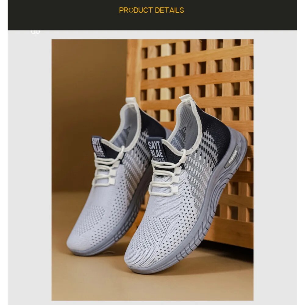Shoes 2024 summer new breathable lace up men's lightweight sports shoes for men_voghion.com