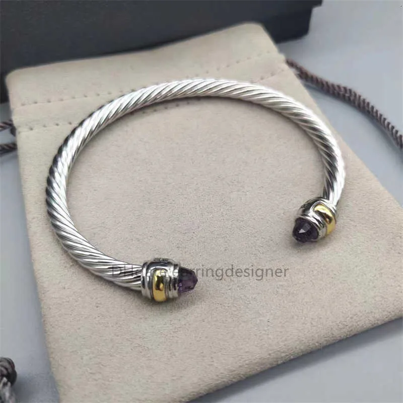 Open Designer Sieraden Twisted Kabel Armband Manchet Heren Bangles Charm Dames Bangle Draad Kruis Merk Vintage C-vormig_voghion.com