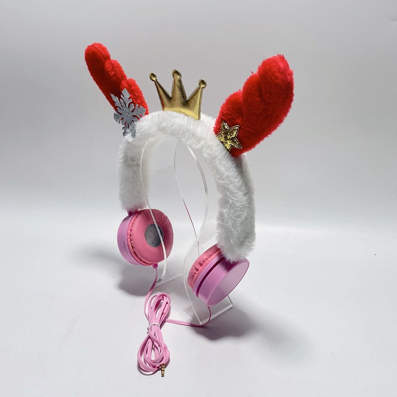 Heiße Art Weihnachtsgeschenke grenzüberschreitende Animation Cartoon Kinder mit LED-Lampe leuchtender Kopf-montiert drahtloses Bluetooth_voghion.com