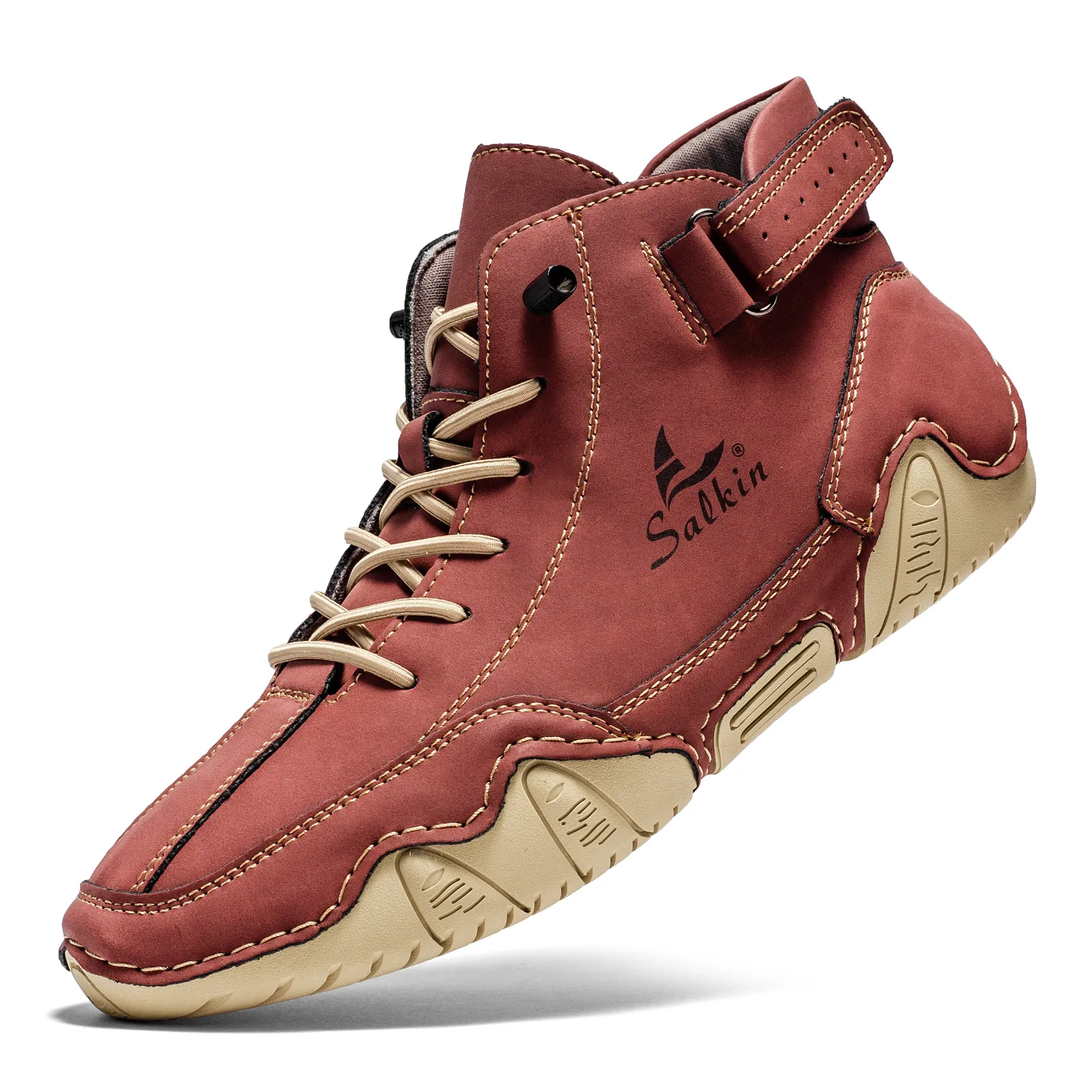 Nuovo 2024 Design fatto a mano Sneakers Uomo Outdoor Casual Pelle Uomo Scarpe Stivaletti Traspirante Vendita calda_voghion.com