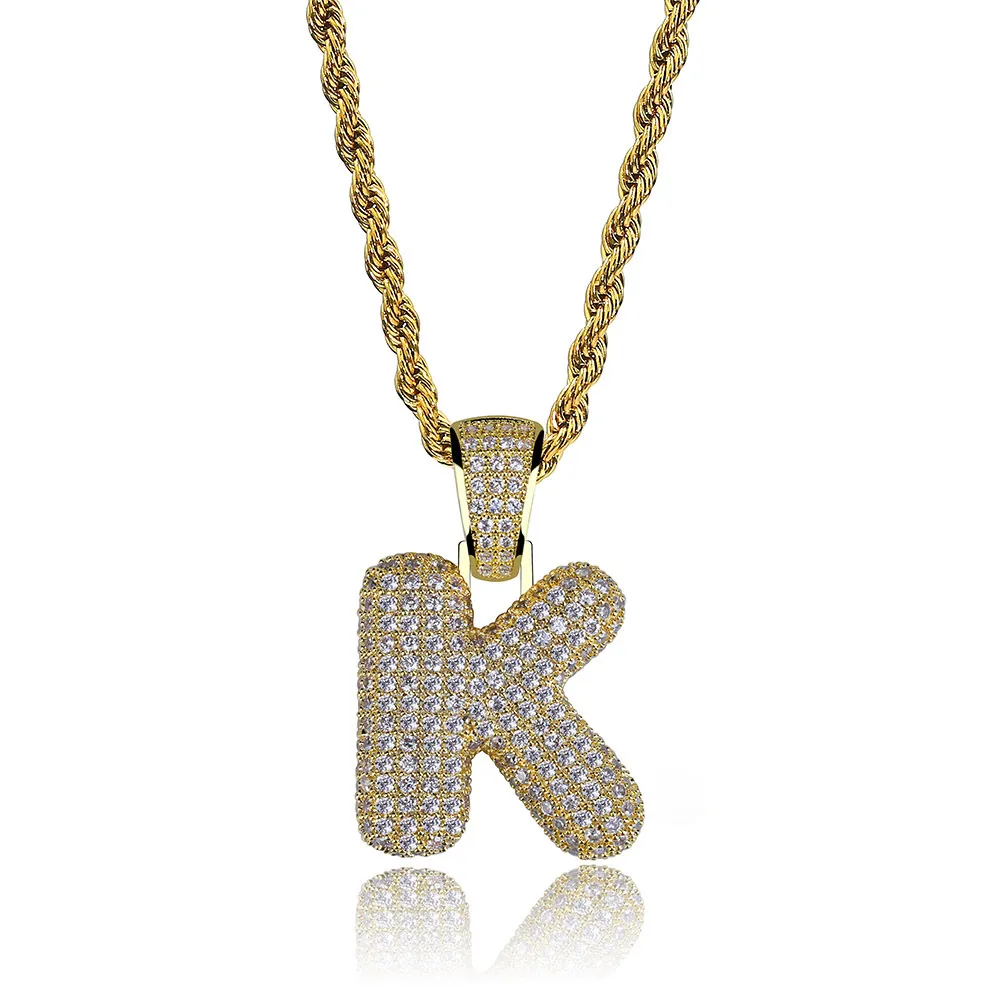 Gioielli Hip Hop da uomo, moda, collana con ciondolo a forma di lettera ghiacciata, lettere iniziali in oro, collane per uomo_voghion.com