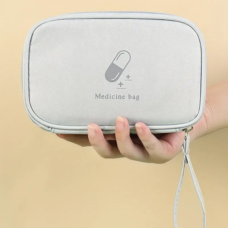 Erste-Hilfe-Tasche Tragbare Medizin Aufbewahrungsbox Notfall-Kits Pillen Paket Container Für Home Reise Büro_voghion.com