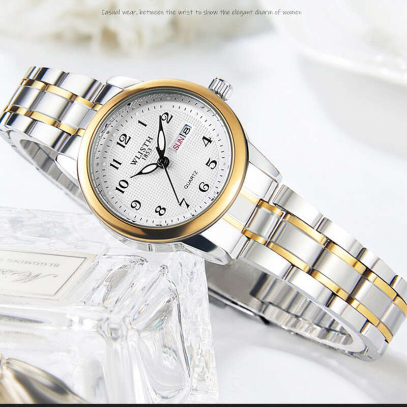 Quartz Couple Watch With Luminous Dial And Dual Calendar For Men_voghion.com