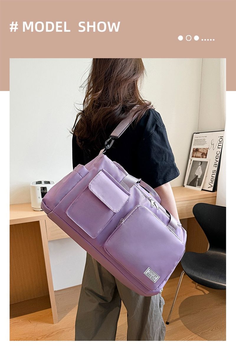 Große Kapazität Kurztrip-Tasche, Fiess-Tasche, Schwimmtraining, Yoga, Sport Trocken- und Nasstrennung, Mehrere Taschen,_voghion.com