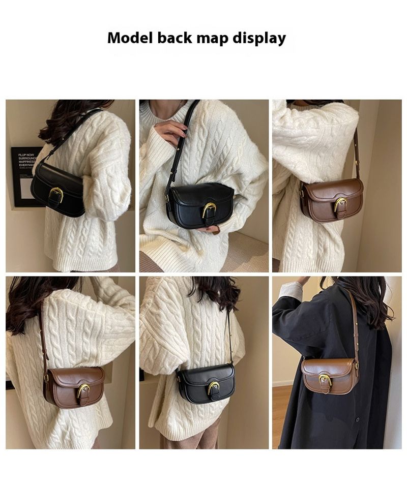 2024 Neue High-End-Modetasche Retro-Stil, vielseitige Satteltasche den Pendeerkehr für Damen, trendige, lässige_voghion.com