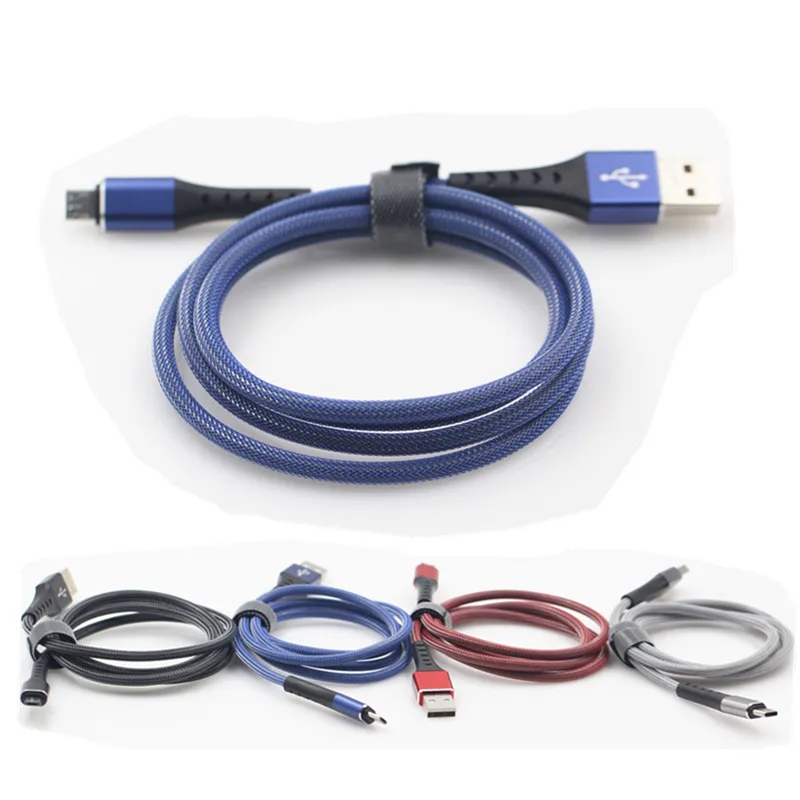 Micro Typ C Kabel 1m/3ft 2,4A Schnelle Lade Draht Für Samsung S20 Redmi Daten Handy USB ladegerät Kabel Mit Einzelhandel_voghion.com