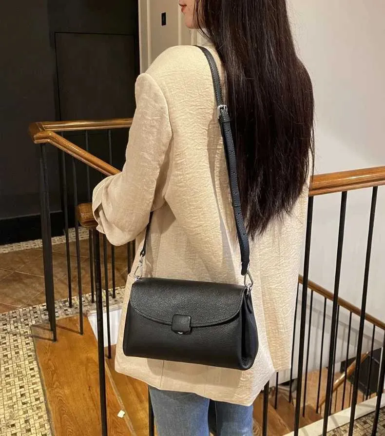 Damen Umhängetasche Aus Echtem Leder Kleine Handtasche Schulter_voghion.com