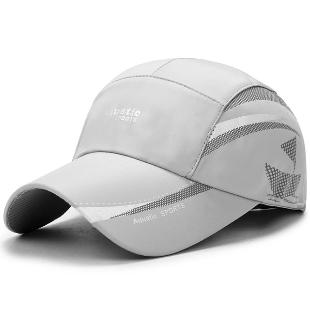 Neuheiten Frühling Sommer Outdoor Golf Angeln Baseball-Cap Männer Quick Dry Mesh Sport-Laufmütze Snapback Pferdeschwanz Sonnenblende_voghion.com